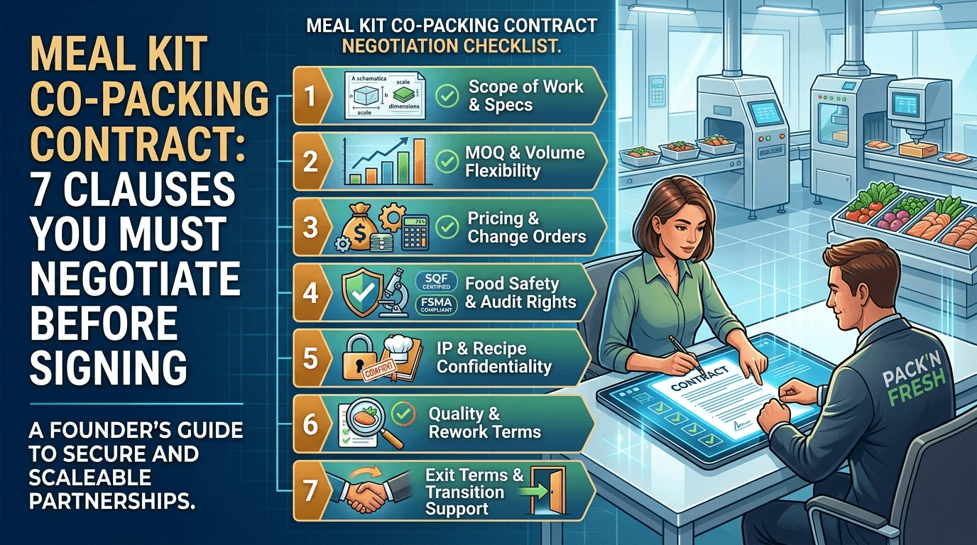 The Meal Kit Co-Packing Contract: 7 Clauses You Must Negotiate Before Signing 2 meal kit co-packing contract negotiation checklist