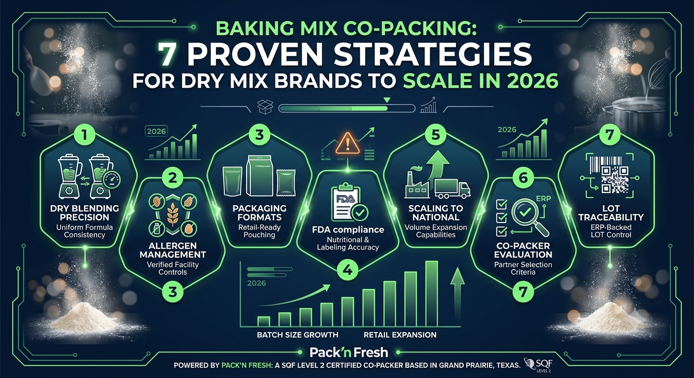 baking mix co-packing dry mix brand scale strategies 2026