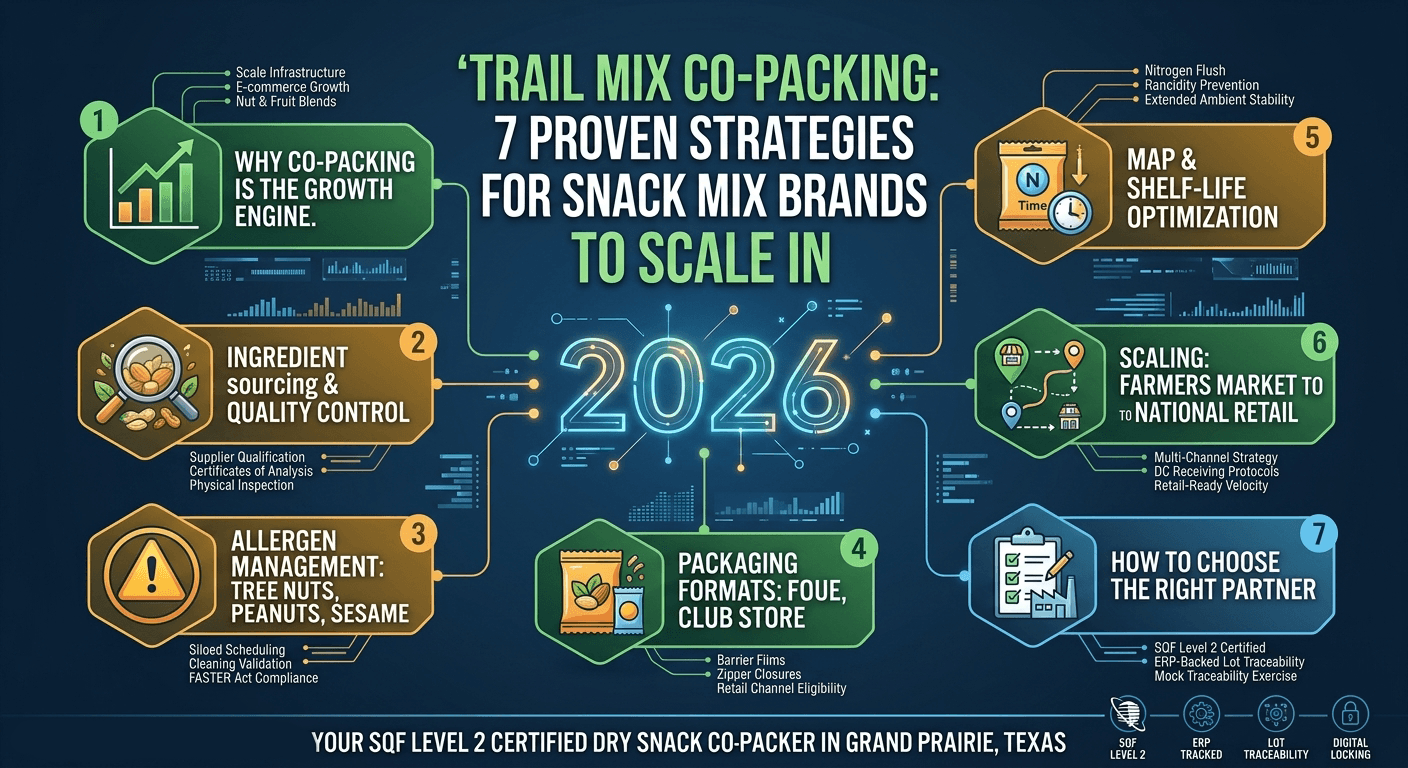 Trail Mix Co-Packing: 7 Proven Strategies for Snack Mix Brands to Scale in 2026 3 trail mix co-packing